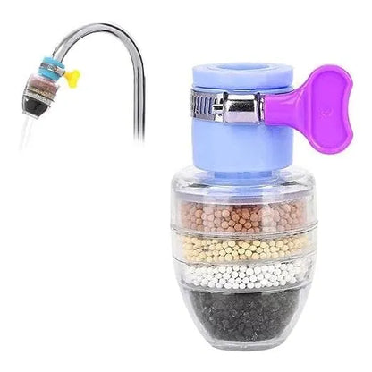 6-Layer Faucet Water Filter & Splash Saver