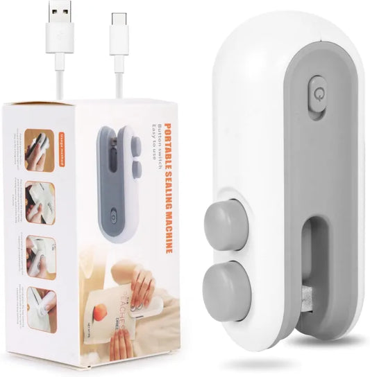2-in-1 USB Rechargeable Mini Bag Sealer & Cutter